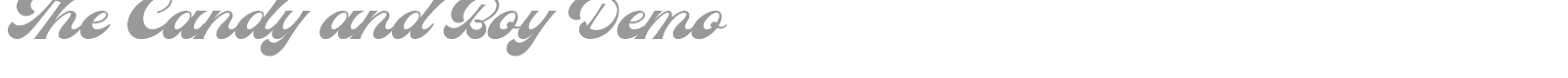 The Candy and Boy font preview